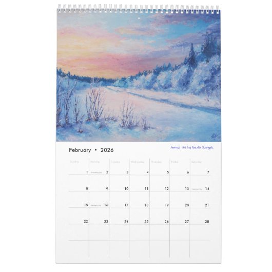 Fine Art kalender 2025 seizoenen (Feb 2026)