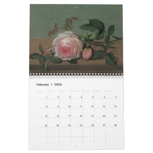 Fine Art Kalender Bloemenschilderijen (Feb 2026)