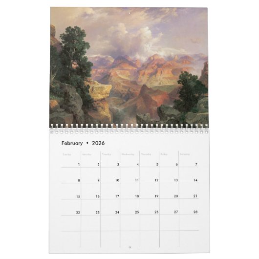 Fine Art Kalender Landschappen en zeegezicht (Feb 2026)