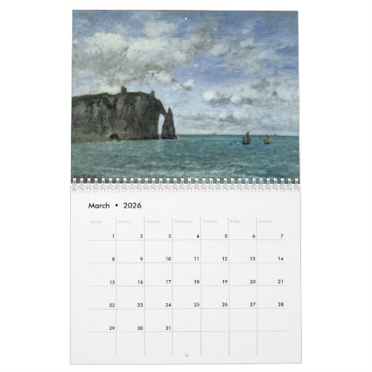 Fine Art Kalender Landschappen en zeegezicht (Mar 2026)