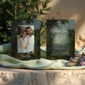 Fine Art Landscape Romantic Wedding Thank You Bedankkaart