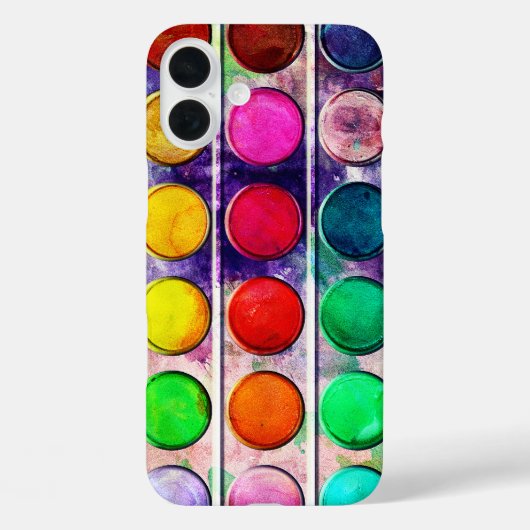 Fine art leuke kleurrijke verfkleurvak Case-Mate iPhone case (Achterkant)