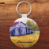 Fine Art Louisiana Barn uit olieschilderijen Sleutelhanger (Voorkant)