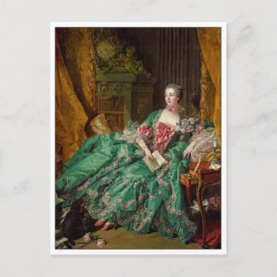 Fine Art Madame de Pompadour van Francois Boucher Briefkaart