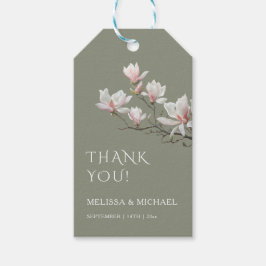 Fine Art Magnolia Wedding Thank You Cadeaulabel