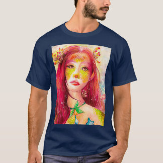 Fine Art Mermaid Waterverf T-shirt