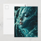 Fine Art mode vrouwenportret Briefkaart (Voorkant / Achterkant)