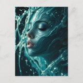 Fine Art mode vrouwenportret Briefkaart (Voorkant)