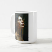 Fine Art mode vrouwenportret Koffiemok (Voorkant links)