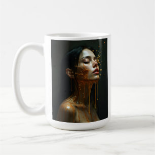 Fine Art mode vrouwenportret Koffiemok