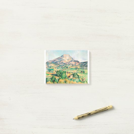 Fine Art Mont Sainte-Victoire van Paul Cézanne Post-it® Notes (Op bureau)