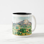 Fine Art Mont Sainte-Victoire van Paul Cézanne Tweekleurige Koffiemok (Voorkant rechts)
