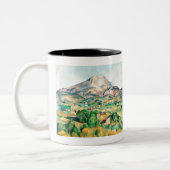 Fine Art Mont Sainte-Victoire van Paul Cézanne Tweekleurige Koffiemok (Links)