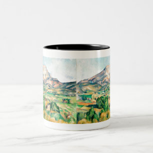 Fine Art Mont Sainte-Victoire van Paul Cézanne Tweekleurige Koffiemok