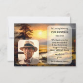 Fine Art Natuur Sympathie Foto Dank u kaart (Achterkant)