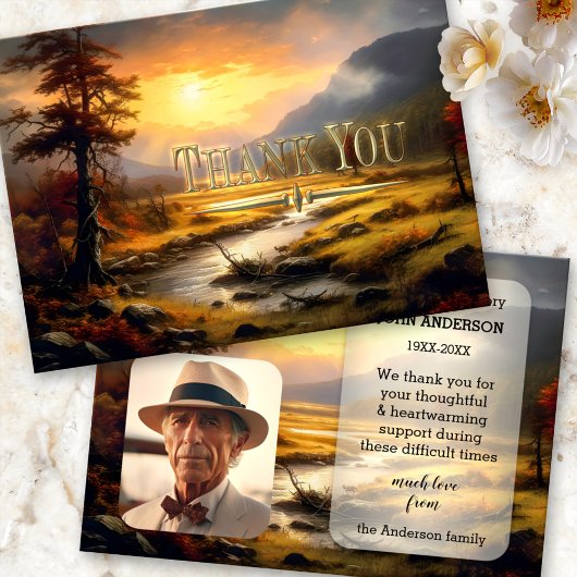 Fine Art Natuur Sympathie Foto Dank u kaart