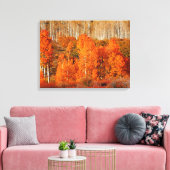 Fine Art Oranje Aspen Autumn Herfst Canvas Art Afd (Insitu (Woonkamer))