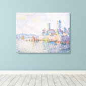 Fine Art Painting Lagoon Sea View Light Blue Canvas Afdruk (Insitu (Houten vloer))