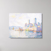 Fine Art Painting Lagoon Sea View Light Blue Canvas Afdruk (Voorkant)