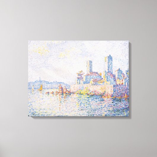 Fine Art Painting Lagoon Sea View Light Blue Canvas Afdruk (Voorkant)