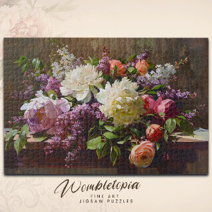  Fine Art Peony & Lila Bloemen Boeket Legpuzzel