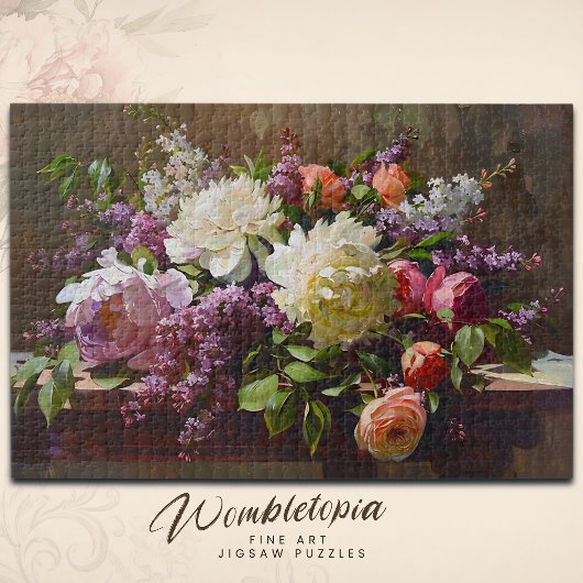  Fine Art Peony & Lila Bloemen Boeket Legpuzzel