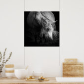 Fine Art Pony Head en Mane print (Keuken)