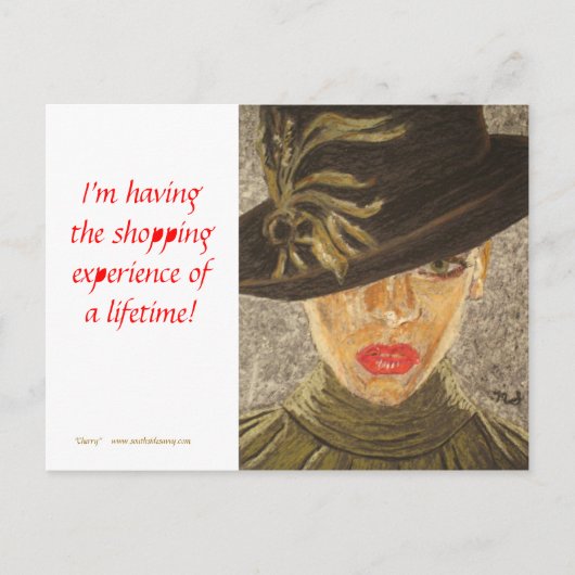 Fine Art Postcard - Shopping Experience Briefkaart (Voorkant)