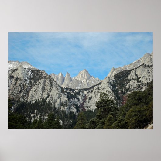 Fine Art Poster Mount Whitney (Voorkant)
