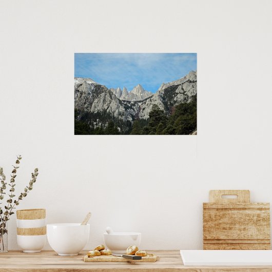 Fine Art Poster Mount Whitney (Keuken)