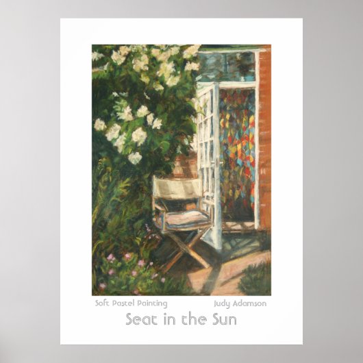 Fine Art Poster of Print - Een stoel in de zon (Voorkant)