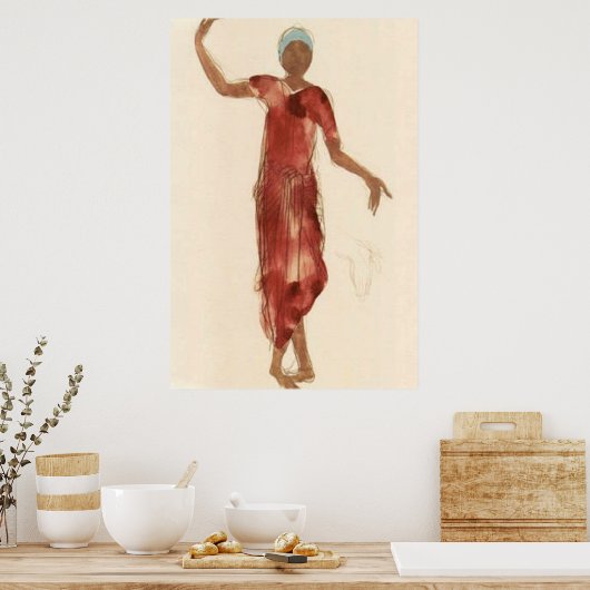 Fine Art ~ Rodin's Cambodja Dancer c1906 Poster (Keuken)