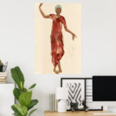 Fine Art ~ Rodin's Cambodja Dancer c1906 Poster (Thuiskantoor)