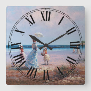 Fine Art Roman Numeral Vierkante Klok