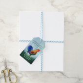 Fine Art Rooster Painting Gefeliciteerd Cadeaud La Cadeaulabel (Met Touw)