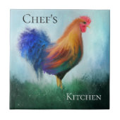 Fine Art Rooster Painting Kitchen Tegel Tegeltje (Voorkant)