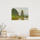 Fine Art Shutong Mountain in Yanshuo Poster (Keuken)