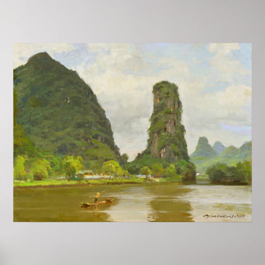 Fine Art Shutong Mountain in Yanshuo Poster (Voorkant)