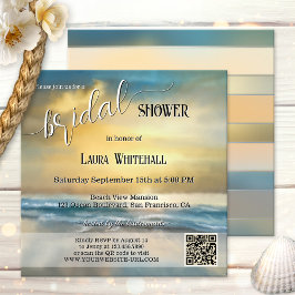 Fine Art Stormy Beach Bridal Shower Kaart