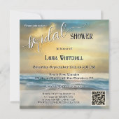 Fine Art Stormy Beach Bridal Shower Kaart (Voorkant)