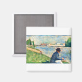 Fine Art-studie van Georges Seurat Magneet (Voorkant / Achterkant)