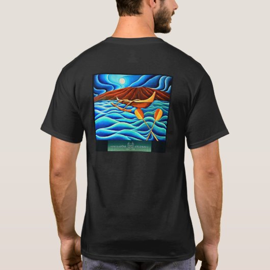 Fine Art T-shirt 'Moonlit Journey' (Achterkant)
