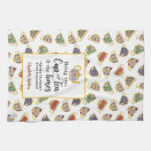 Fine Art Teacup Patroon Koningin Victoria Tea Part Theedoek (Horizontaal)