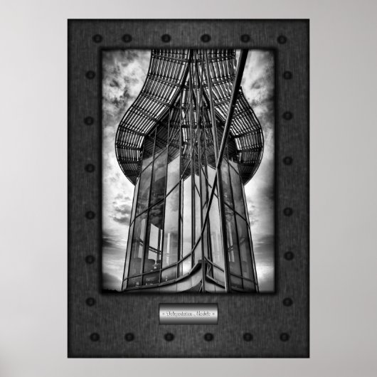 Fine Art, Teleportmodule, faux-geklonterd staal Poster (Voorkant)