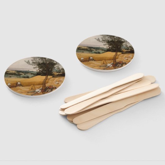 Fine Art The Harvesters 1565 Pieter Bruegel Handwaaier (Niet-gemonteerd)