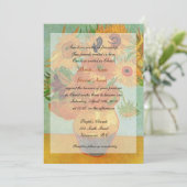 Fine art VAn Gogh zonnebloemen Christelijke bruilo Kaart (Staand voorkant)