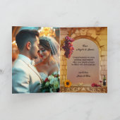 Fine Art Vineyard Anniversary Congratulations Kaart (Binnen)