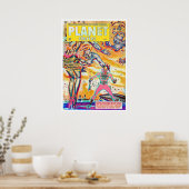 FINE ART VINTAGE 1960 PULP MAGAZINE POSTER (Keuken)