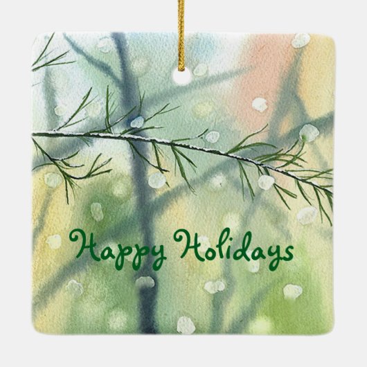 Fine Art Waterverf  Ornament (Achterkant)