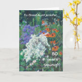  Fine Art Wenskaart, June Garden Kaart (Gele Bloem)